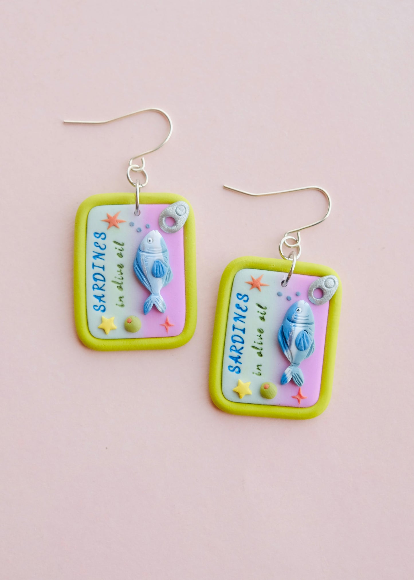 Sardine Tin Earrings