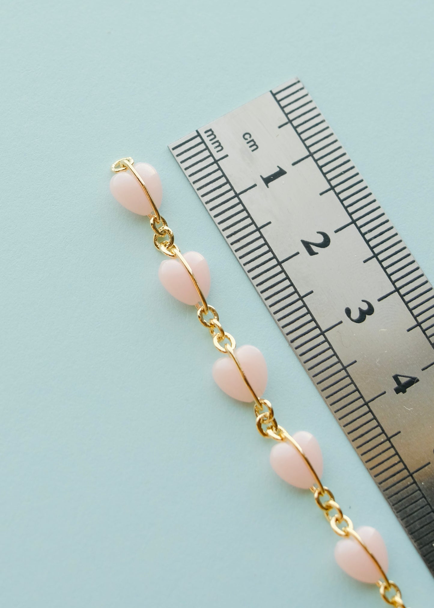 Gold-Plated Heart Unfinished Necklace Chain S.H.