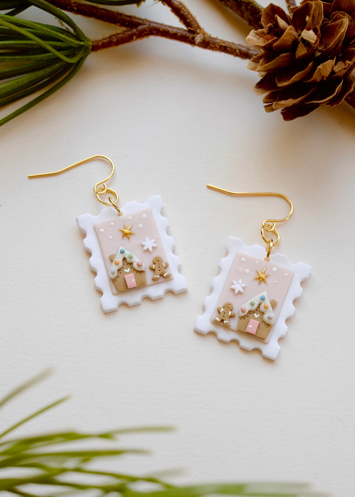 Mini Festive Stamp Earrings