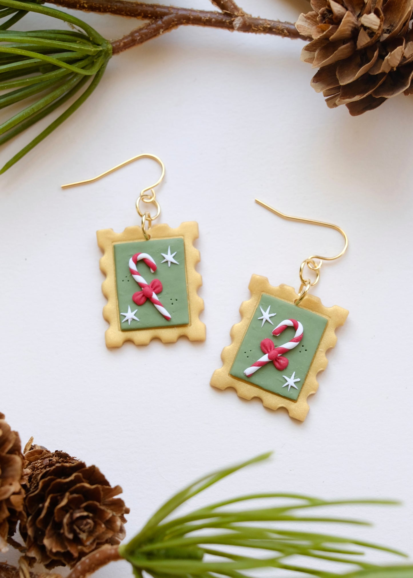 Mini Festive Stamp Earrings