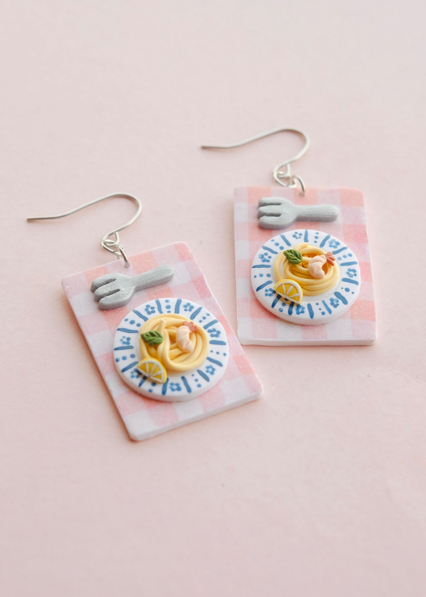 Pasta Dinner Plate Earrings