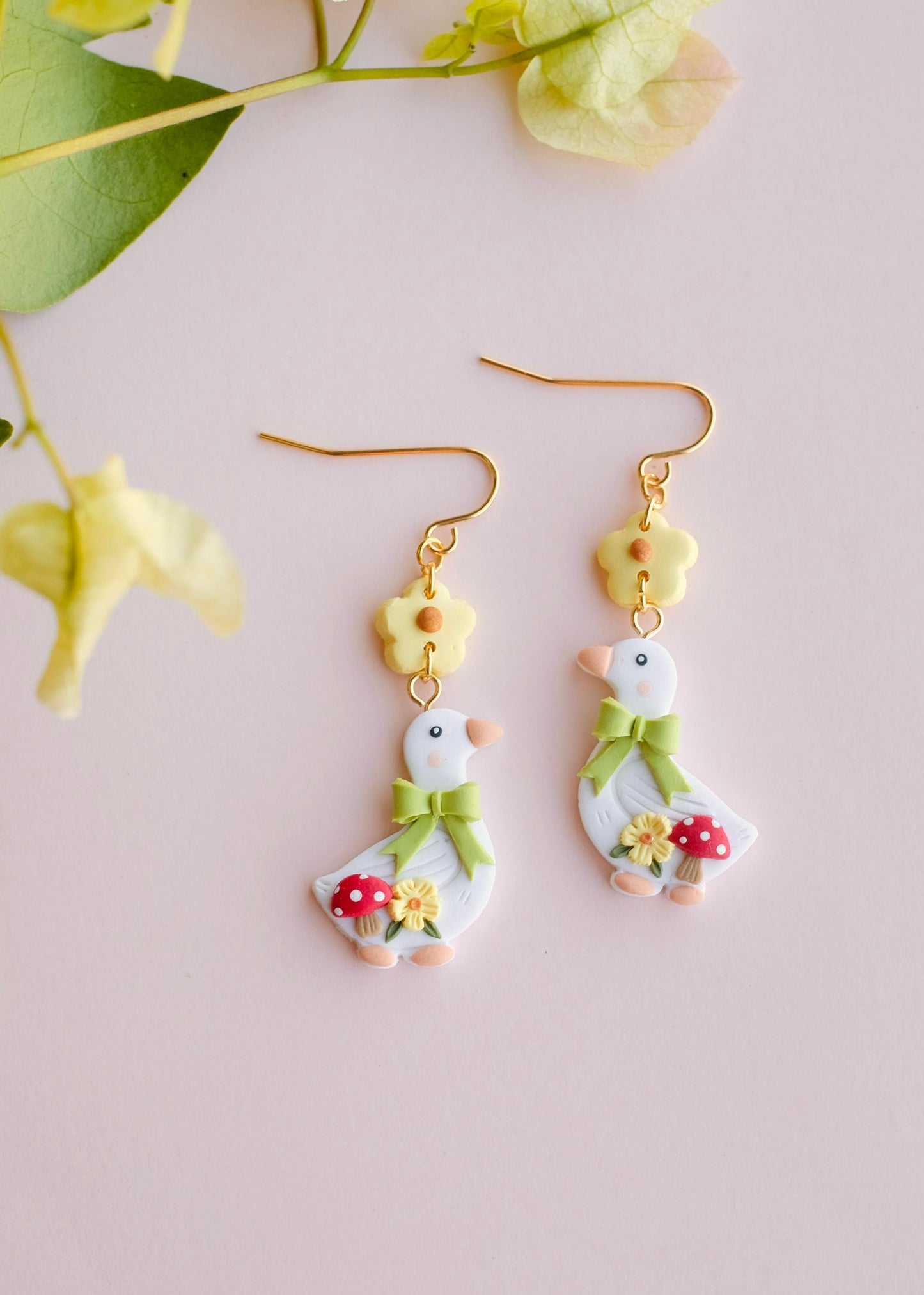 Spring Goose Earrings