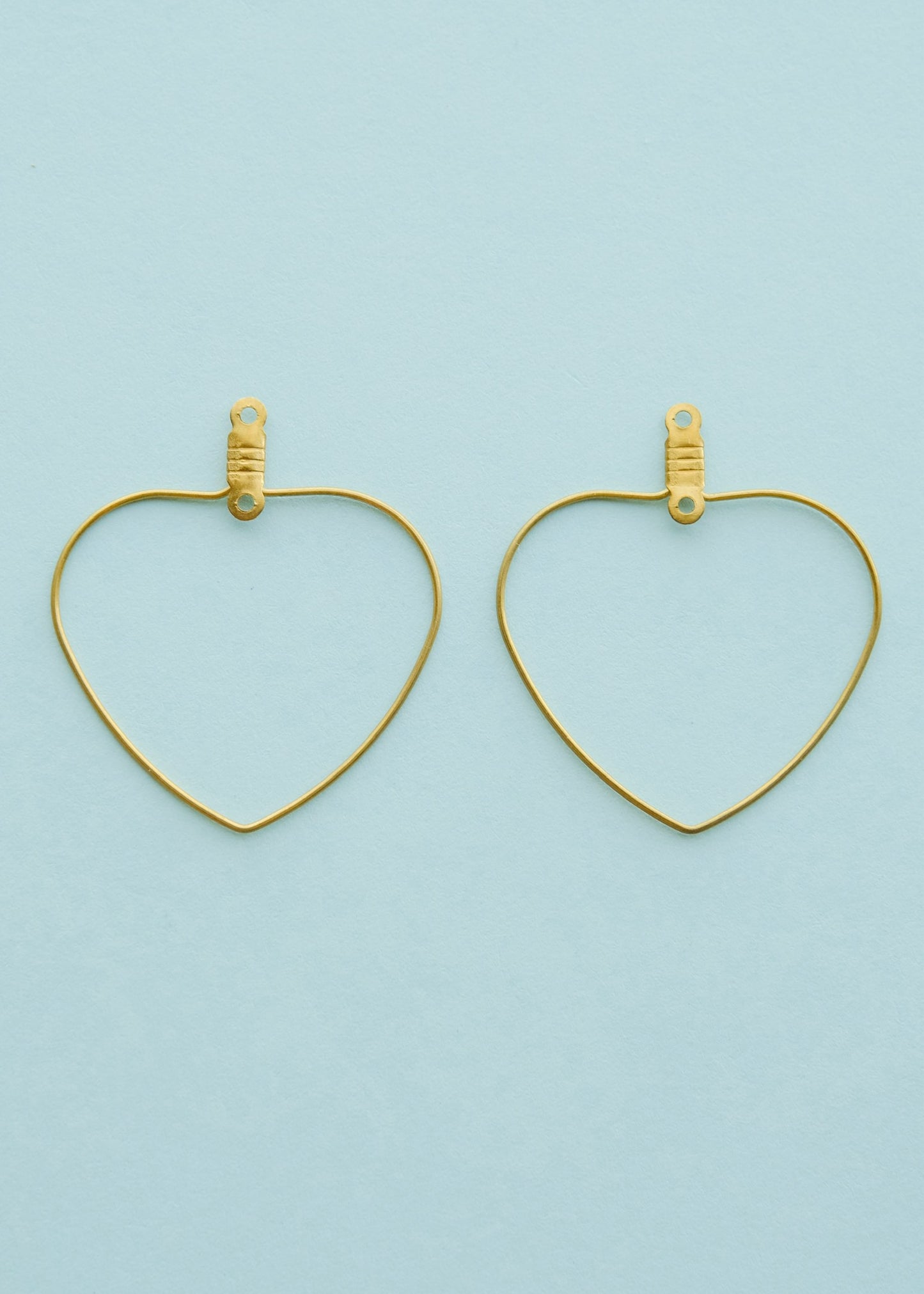 Brass Wire Heart Connector S.H.