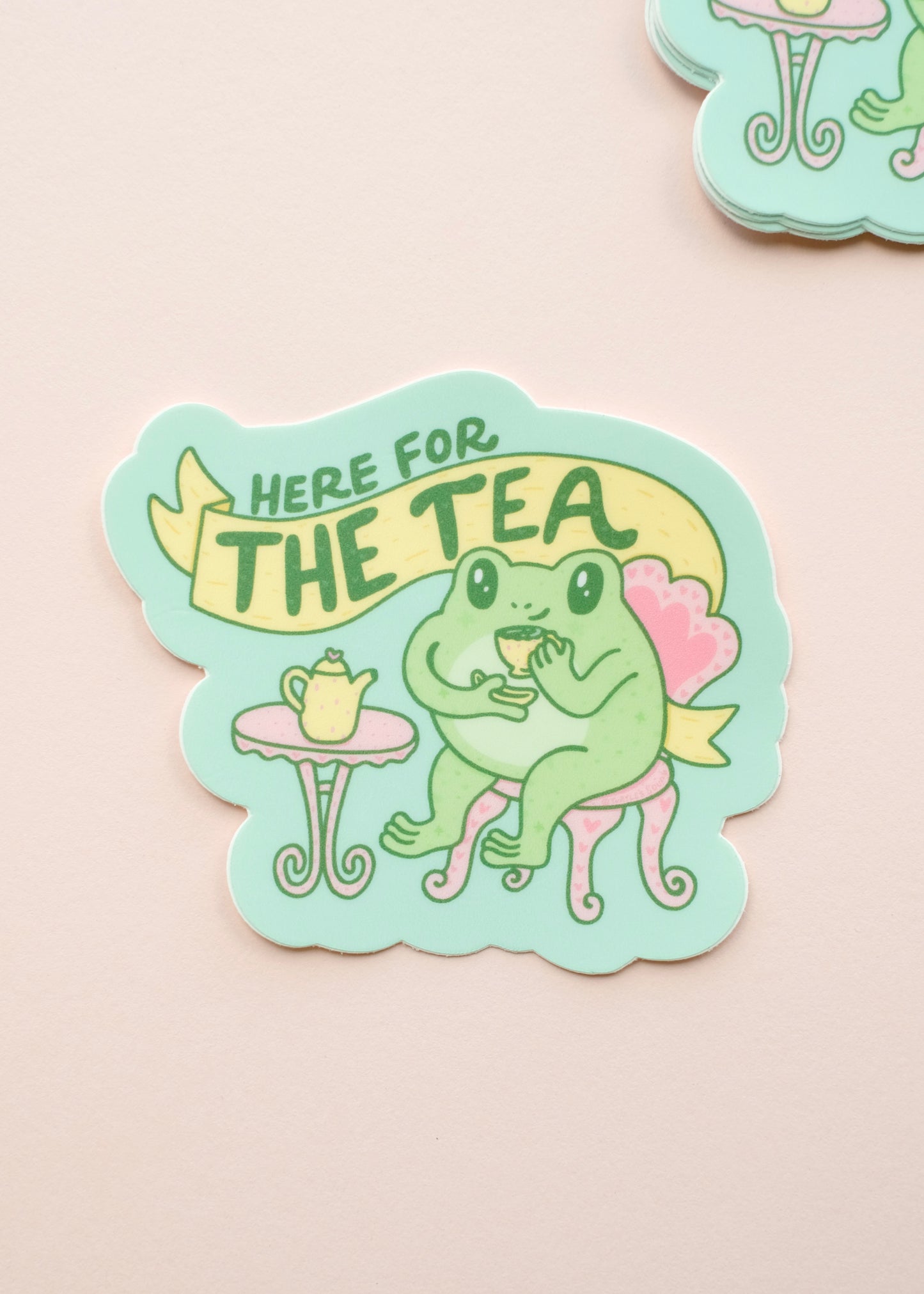 Here for the Tea Sticker