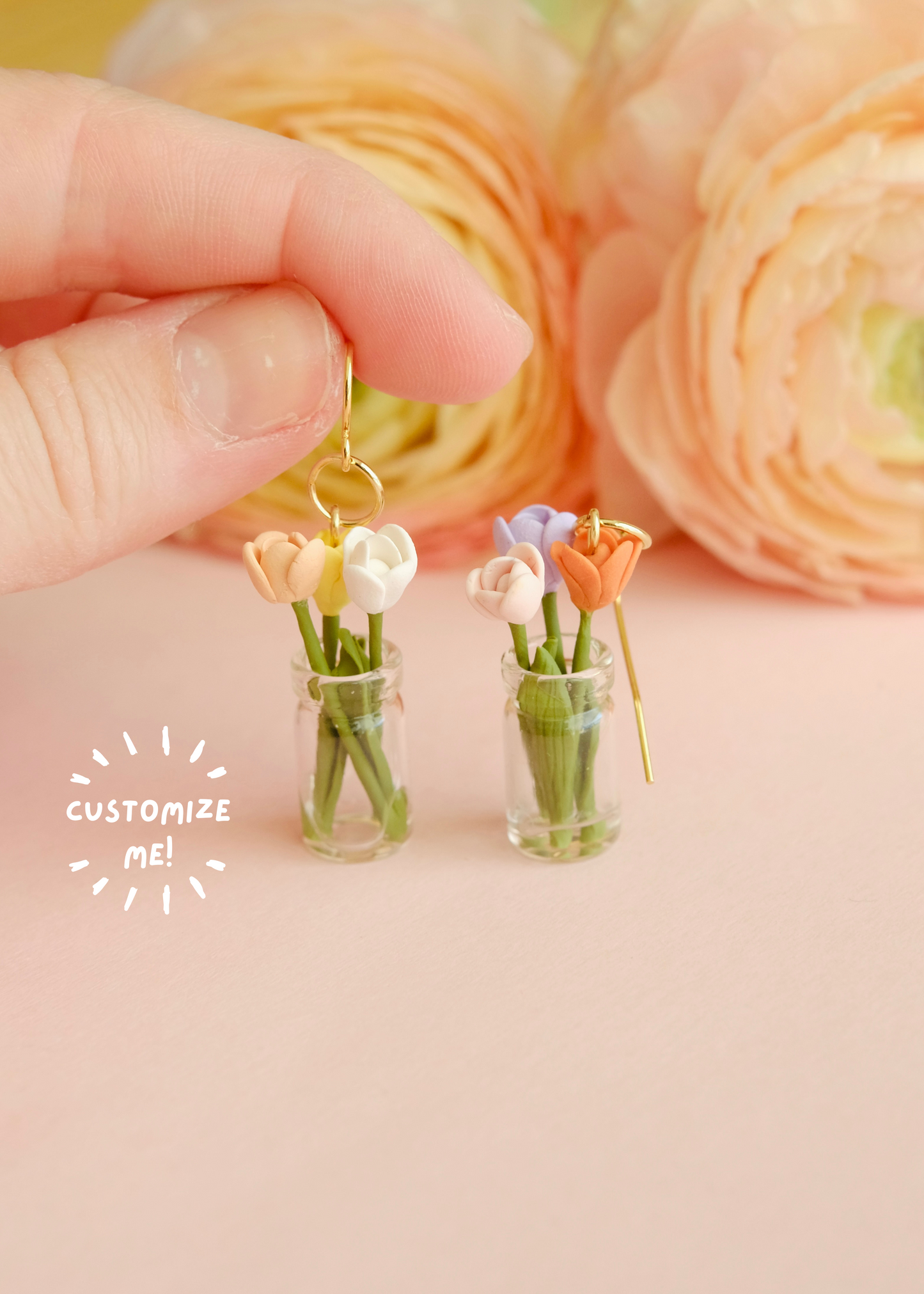 Tulip Bouquet Earrings