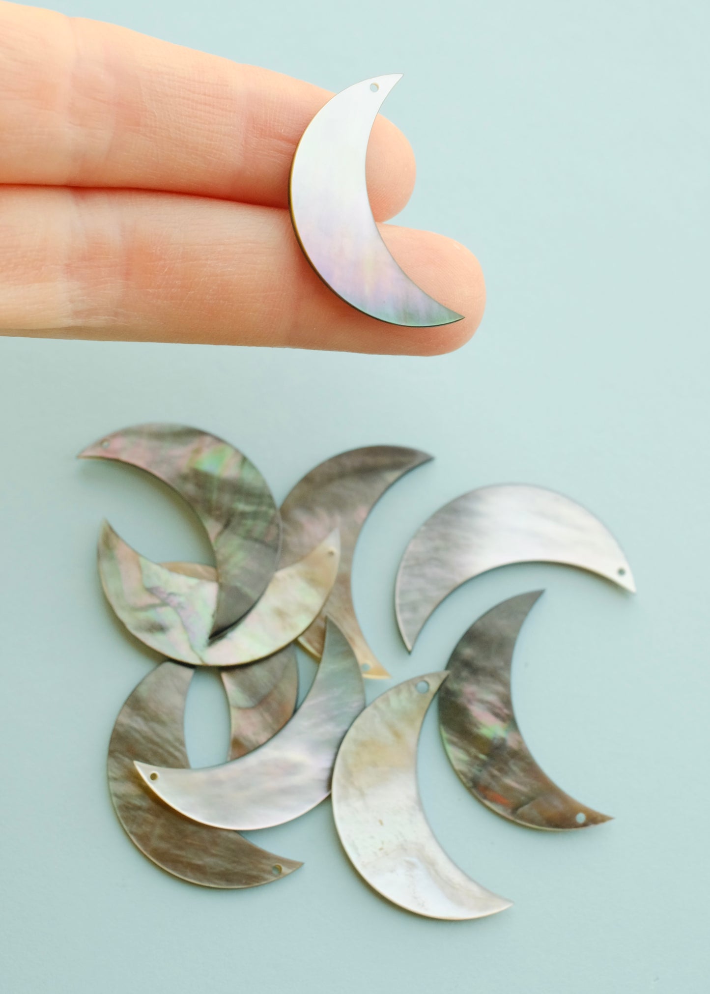 Mother of Pearl Moon Pendants S.H.