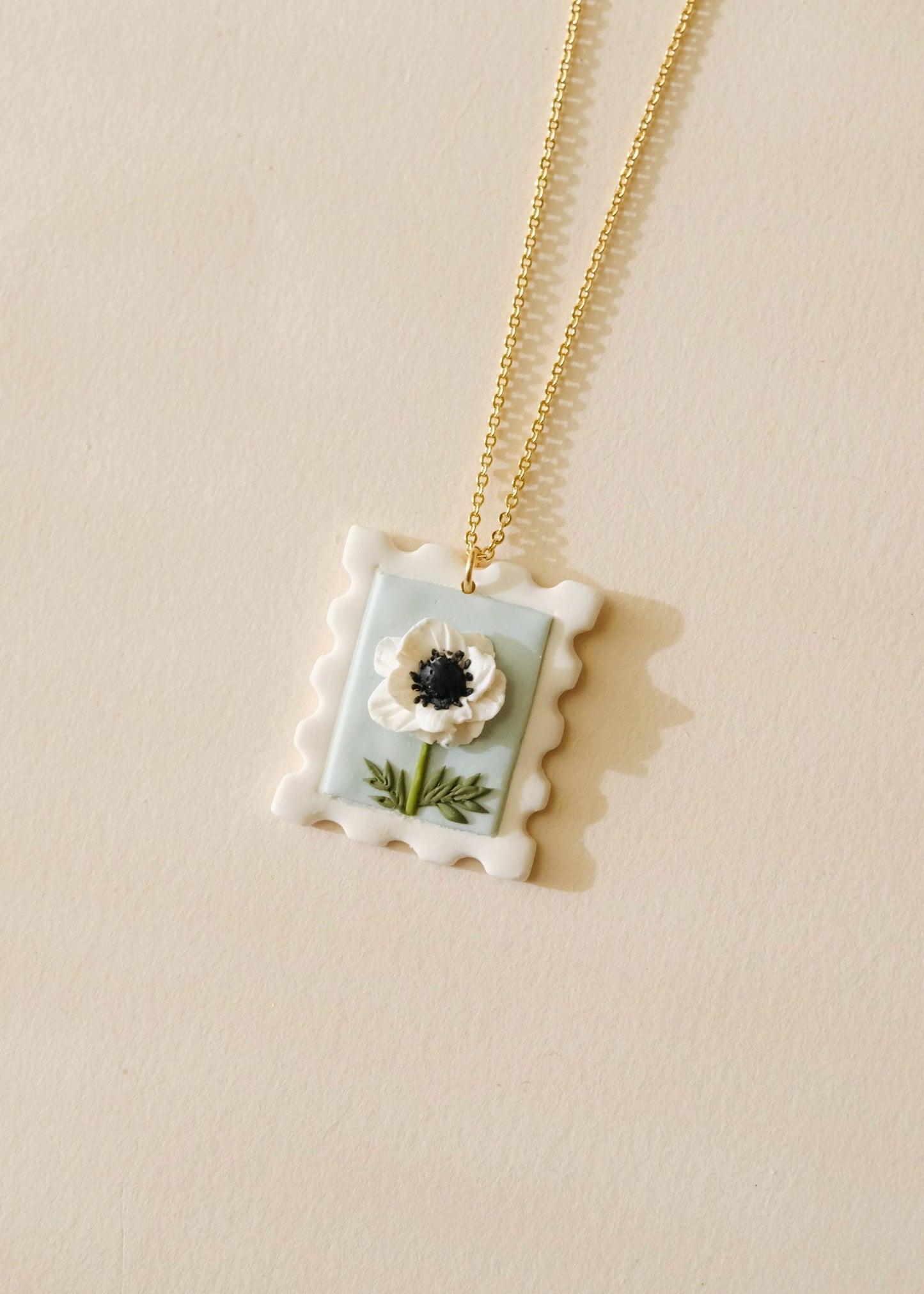 Floral Stamp Necklace