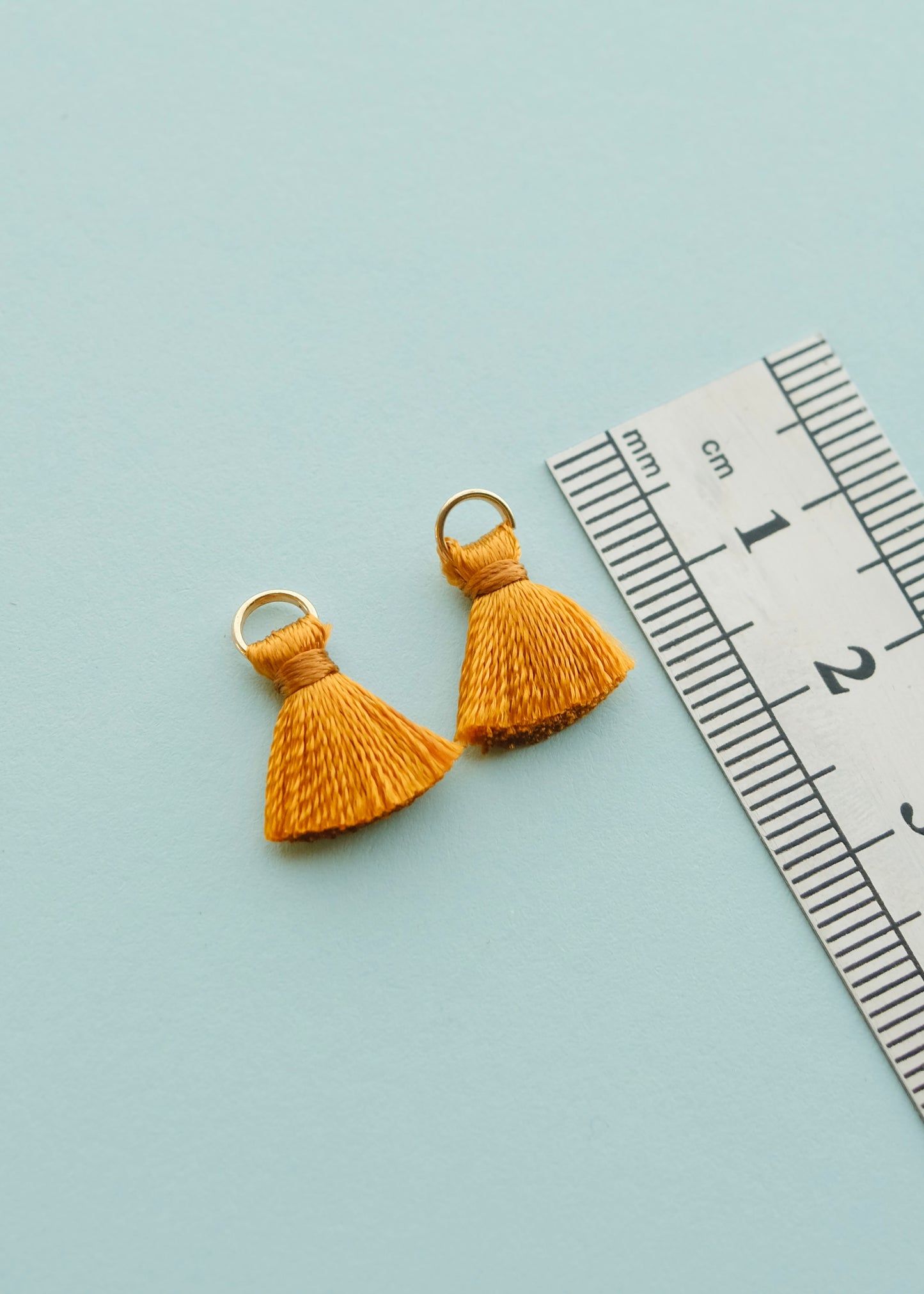 Tiny Golden Brown Tassels S.H.