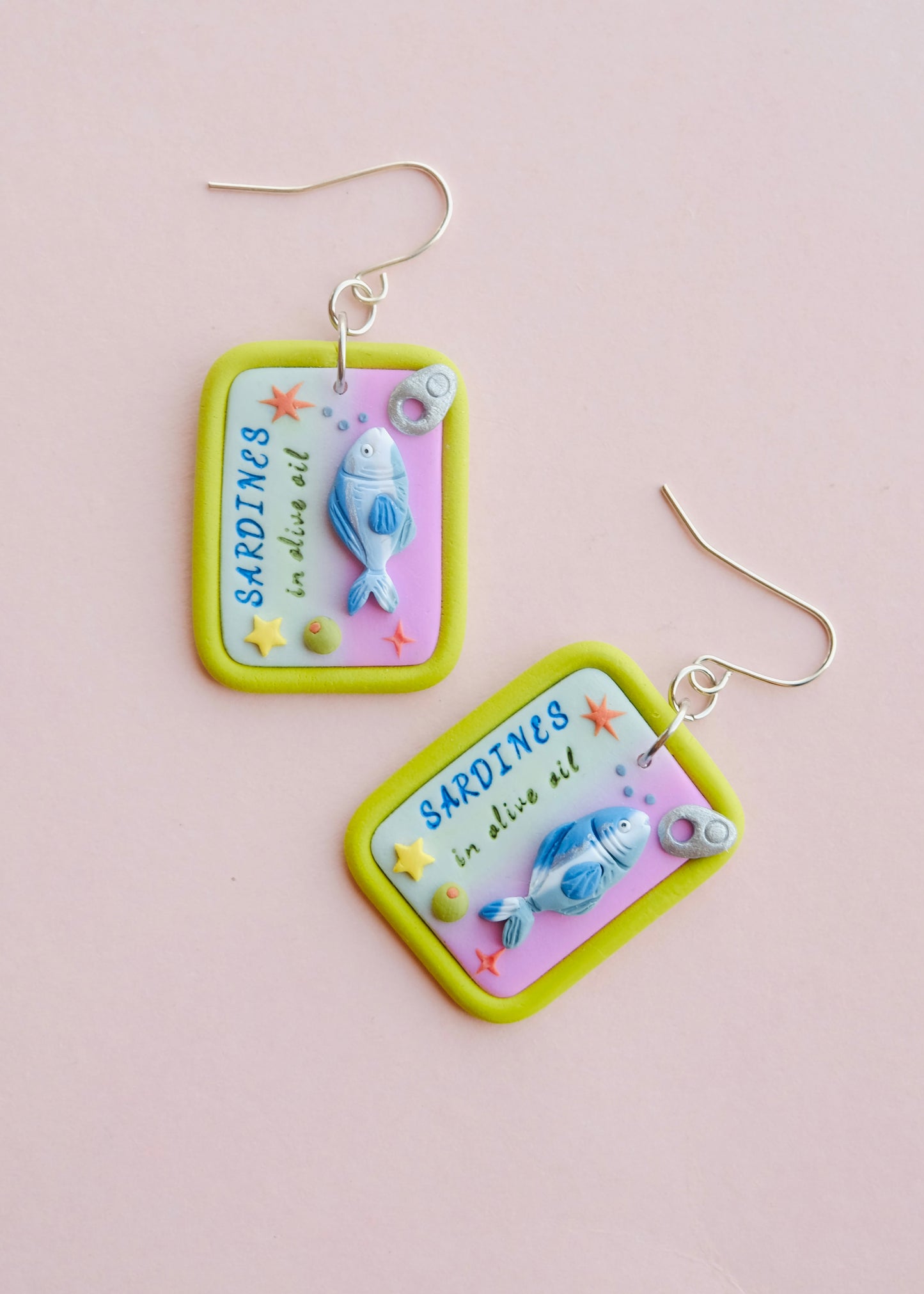 Sardine Tin Earrings