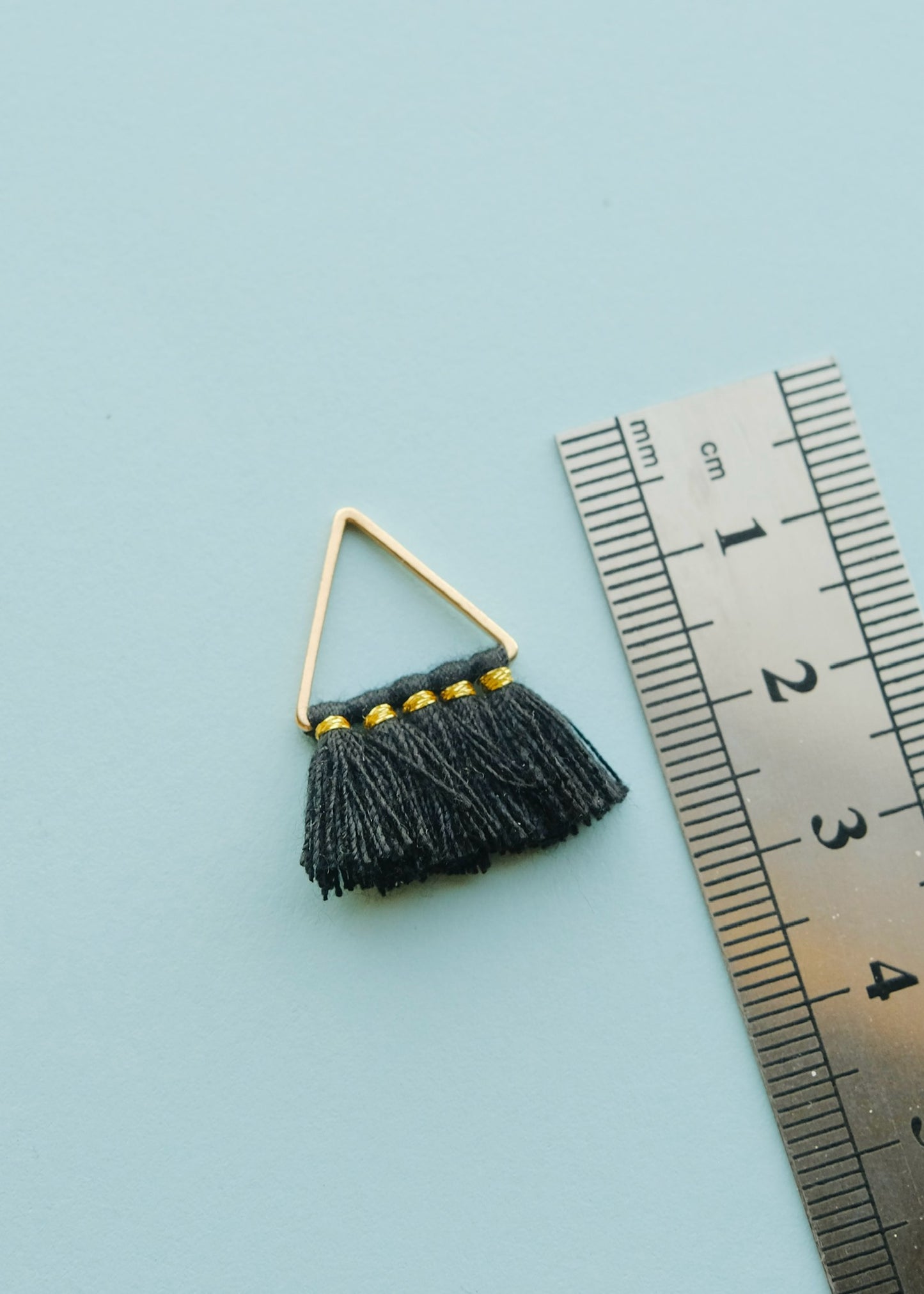 Black Brass Triangle Tassels S.H.