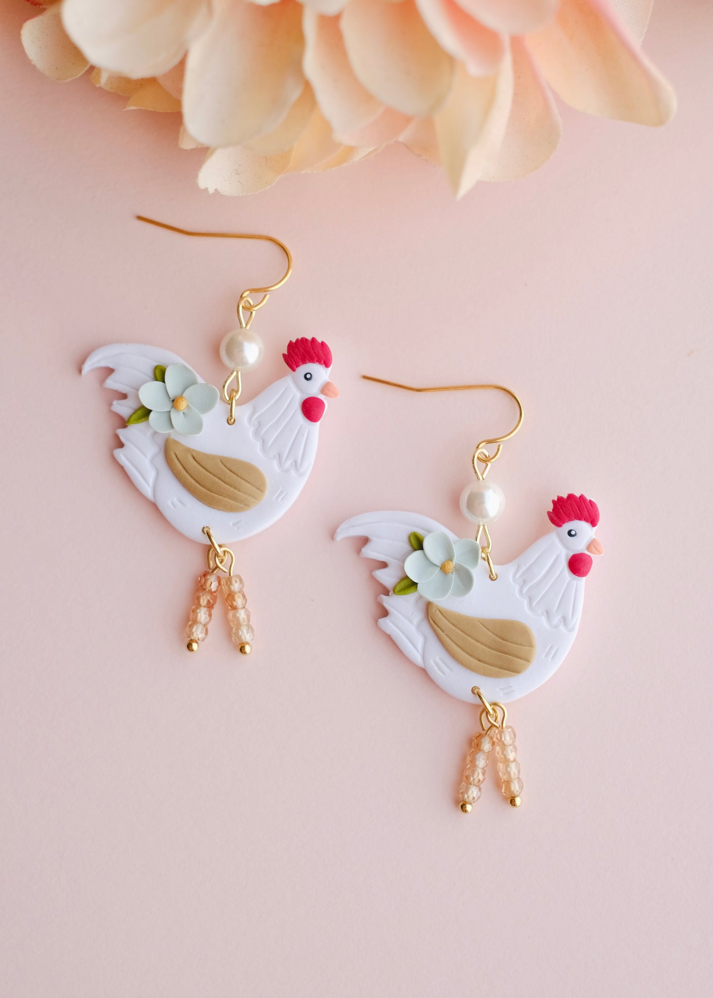 Chicken Earrings