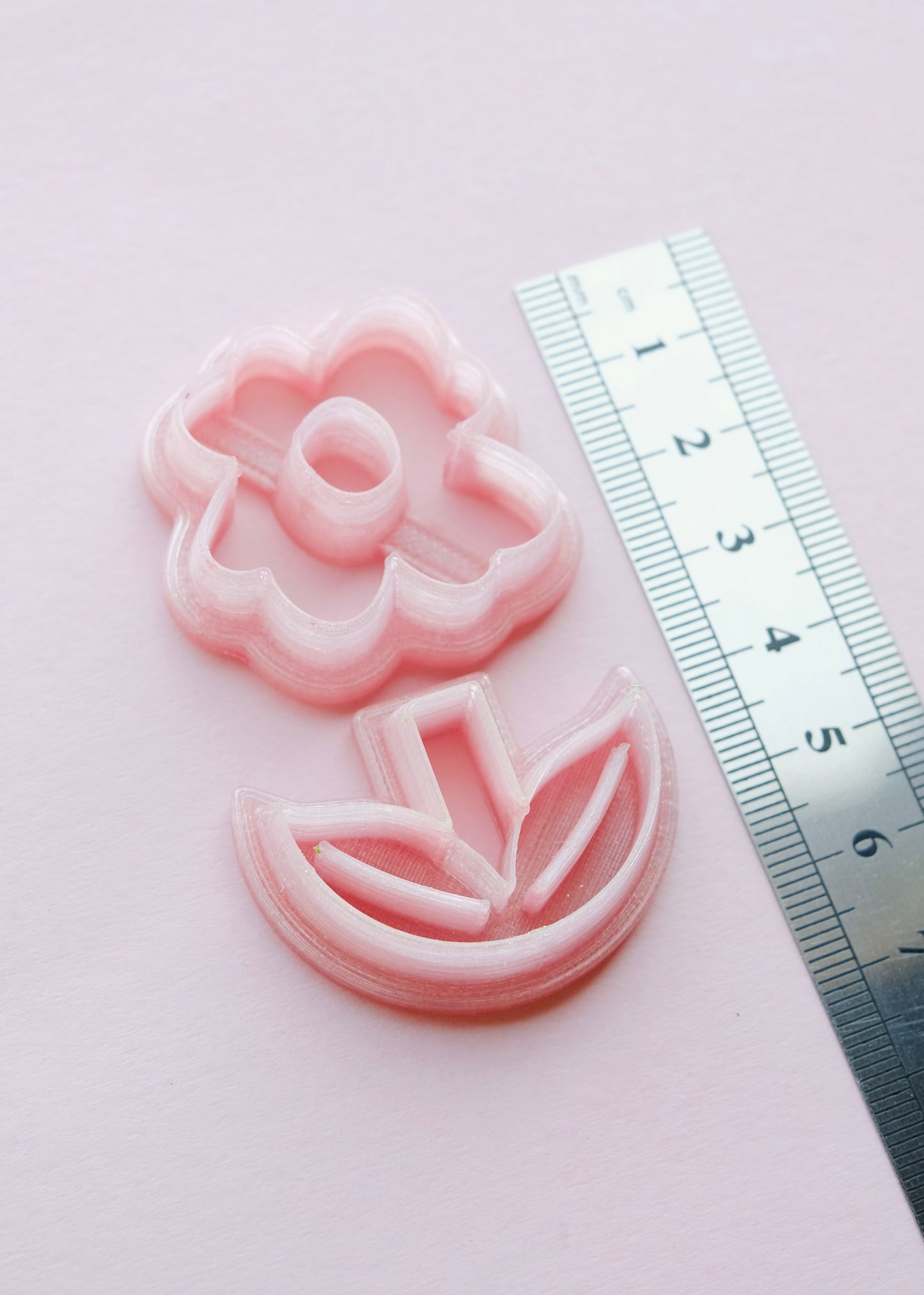 2 pc Flower & Stem Clay Cutter S.H.