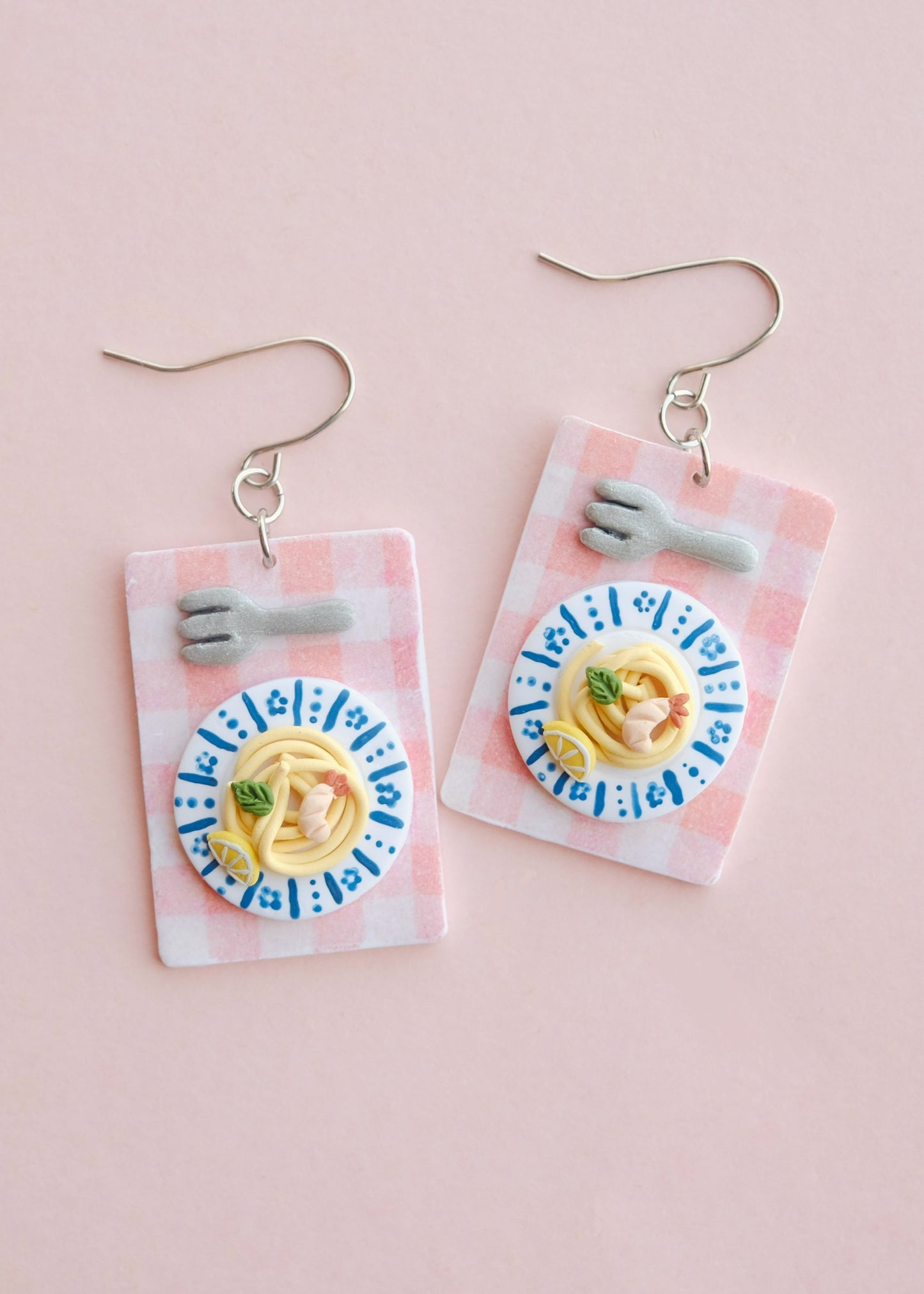 Pasta Dinner Plate Earrings