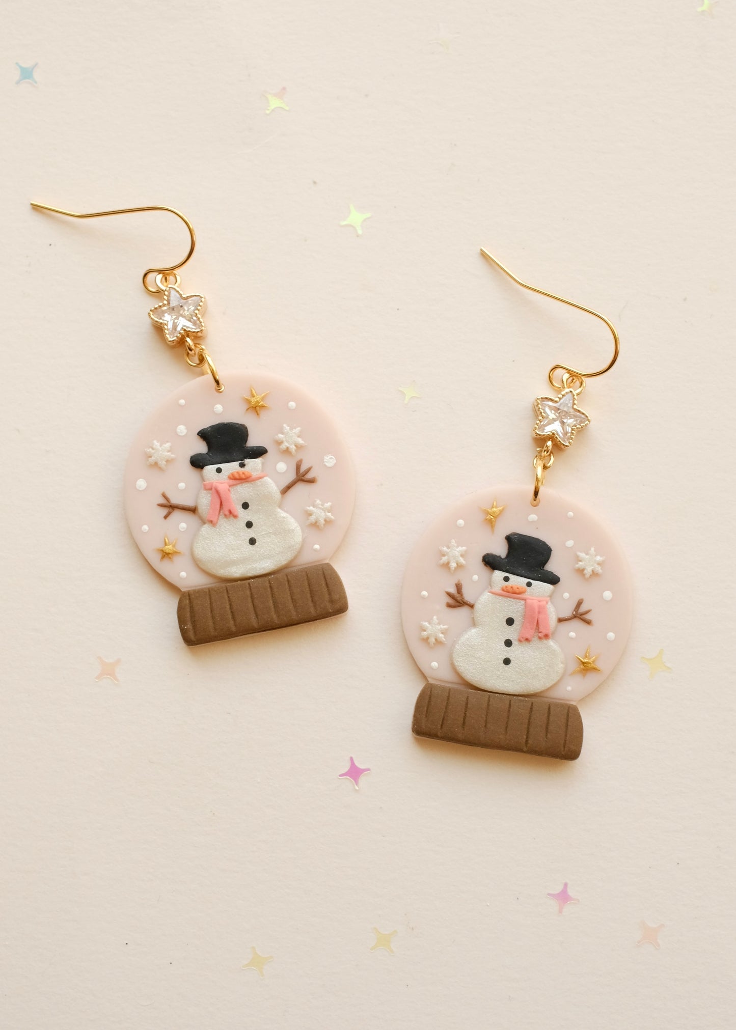 Snowman Globe Earrings