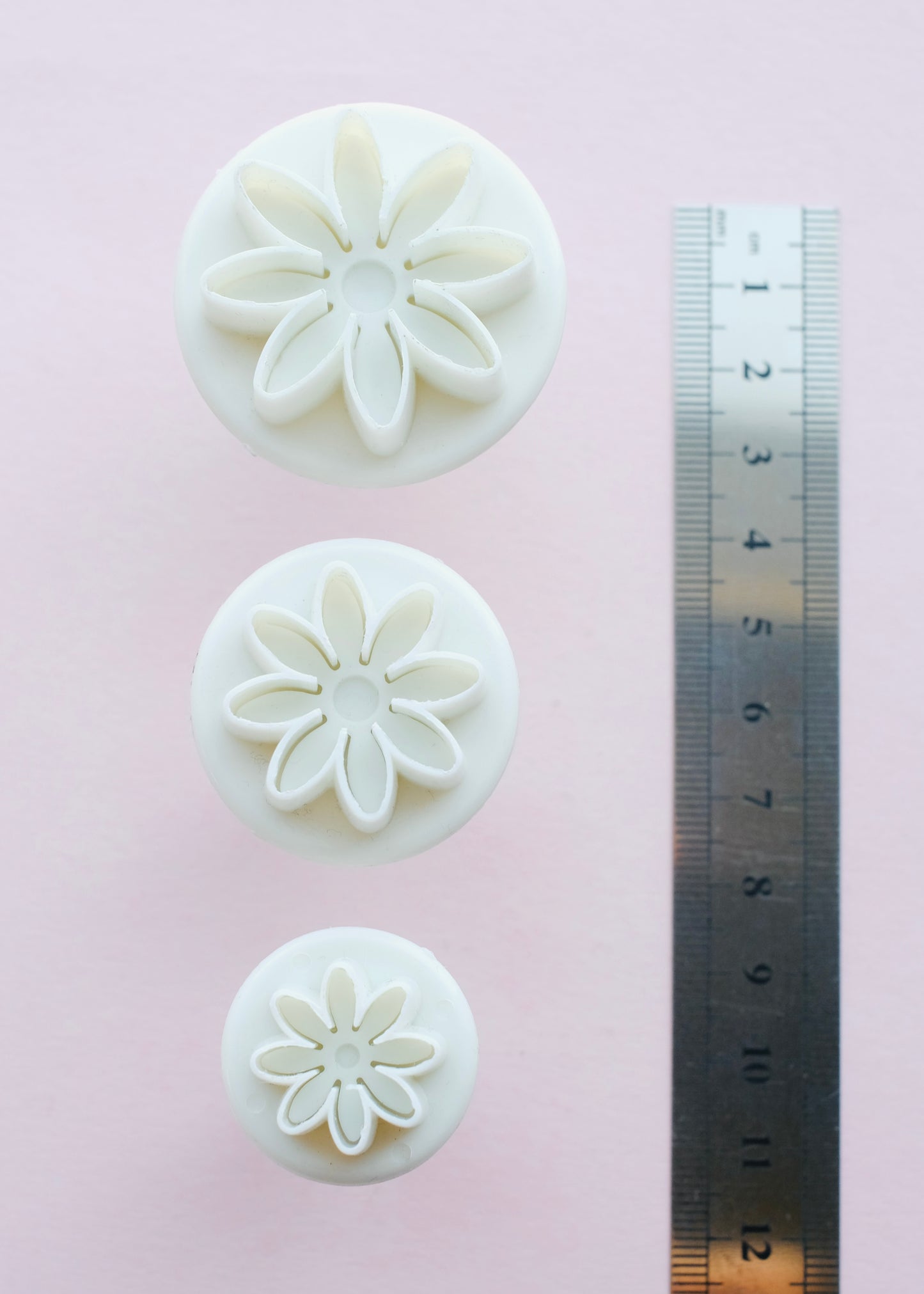 3 pc Flower Clay Cutters S.H.