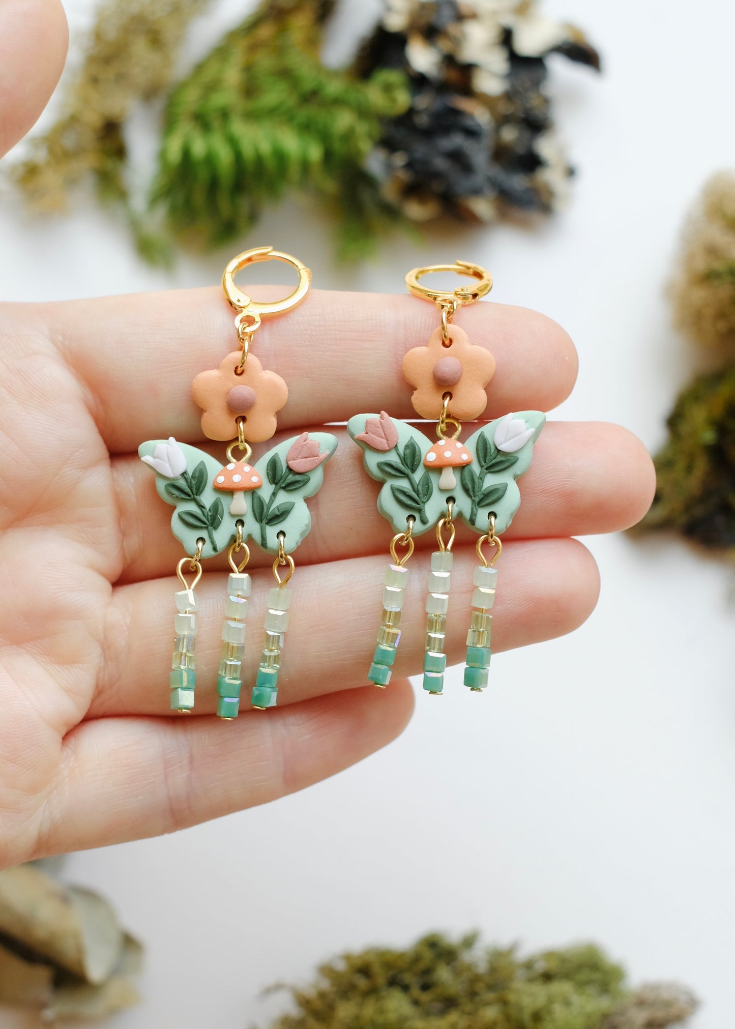 Beaded Woodland Moth Huggies