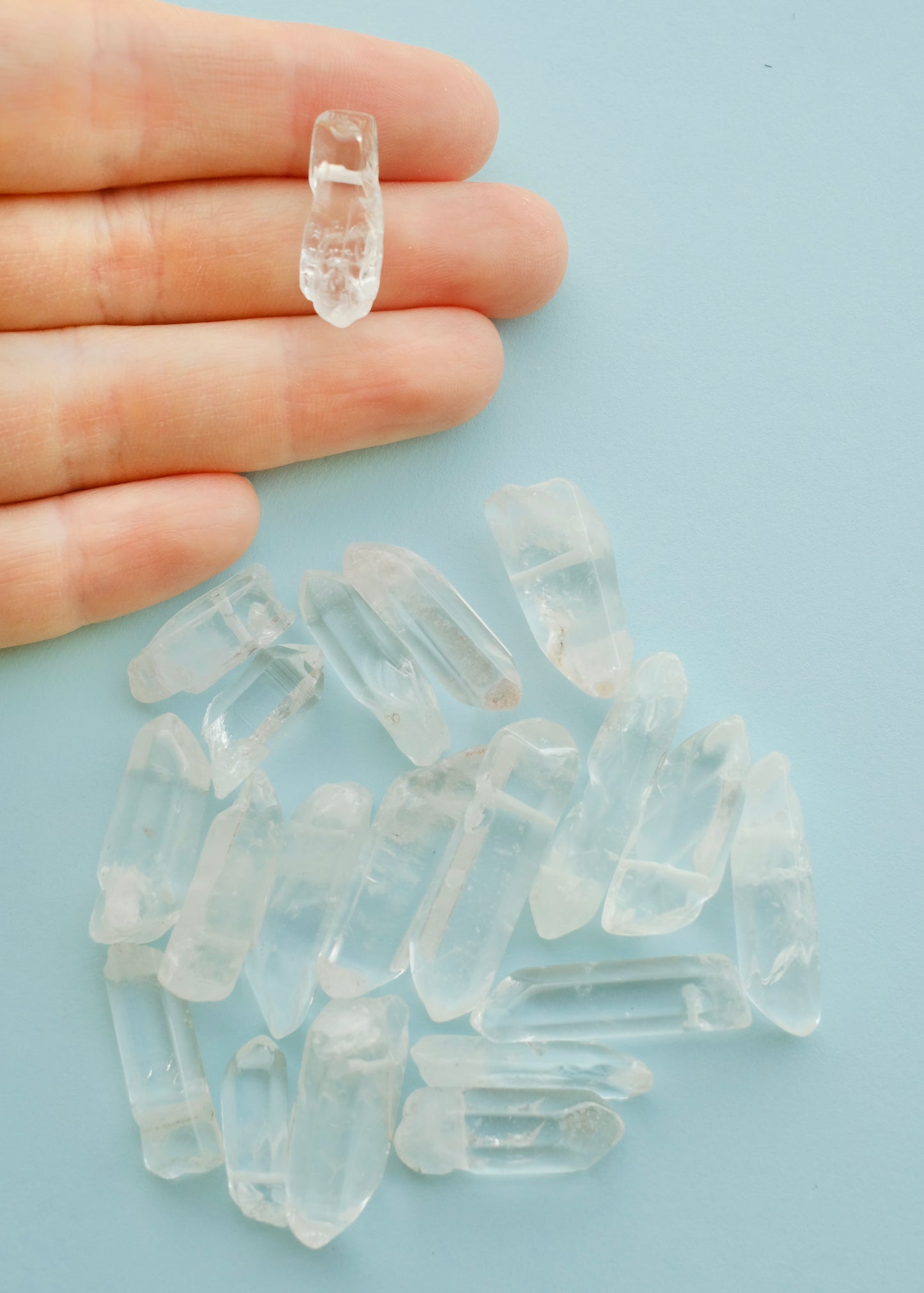 Clear Quartz Crystal Beads S.H.