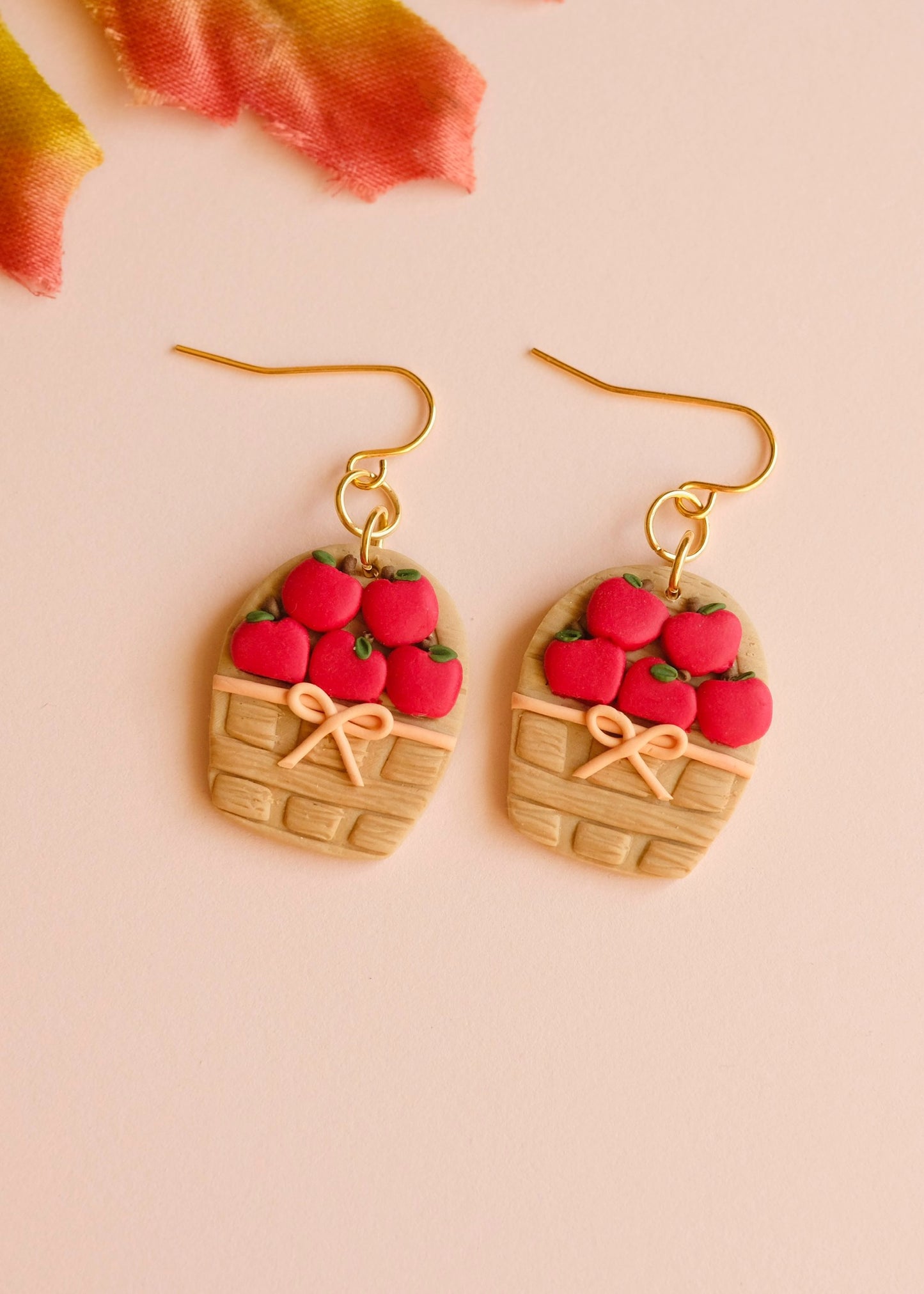 Apple Basket Earrings