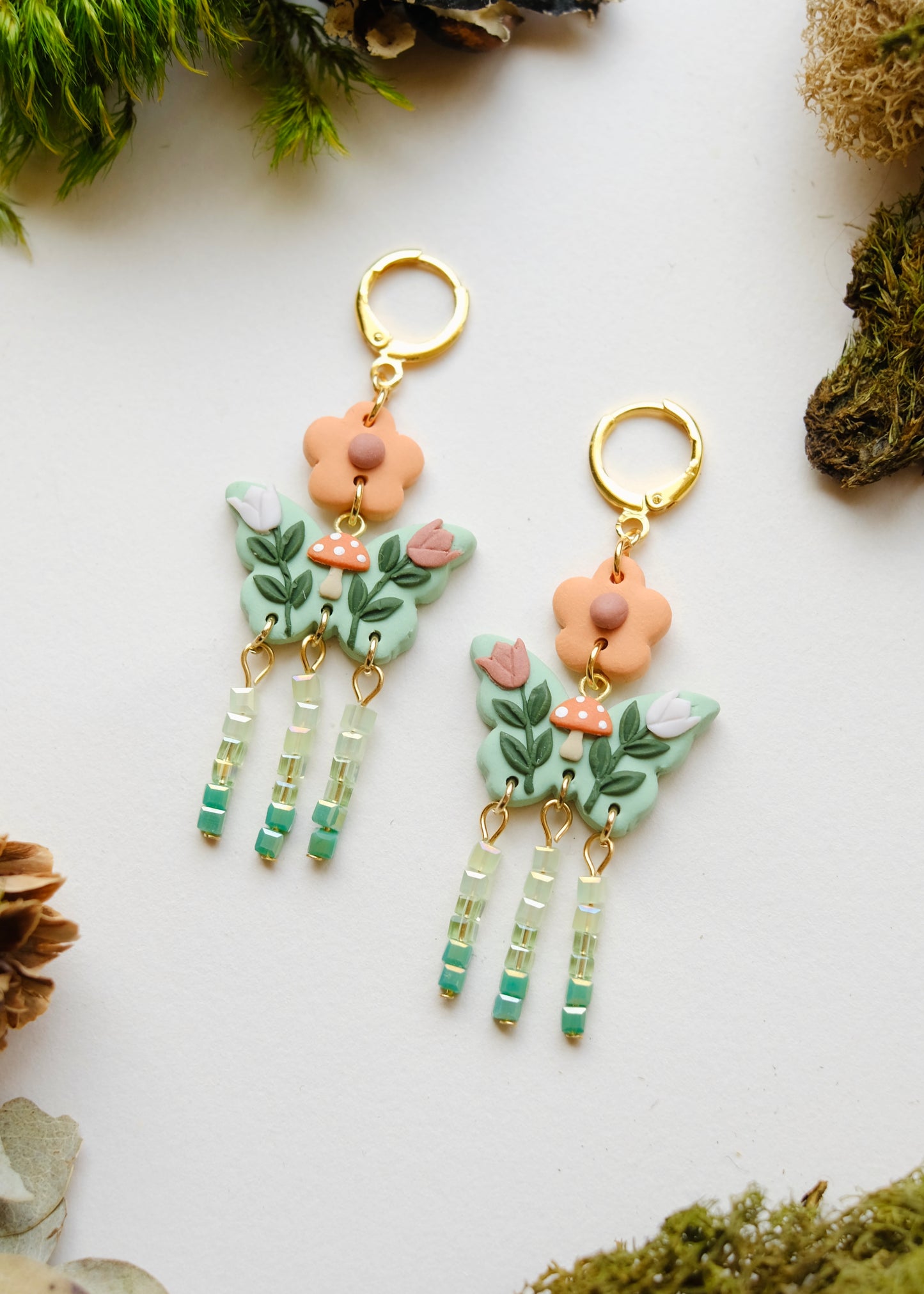 Beaded Woodland Moth Huggies