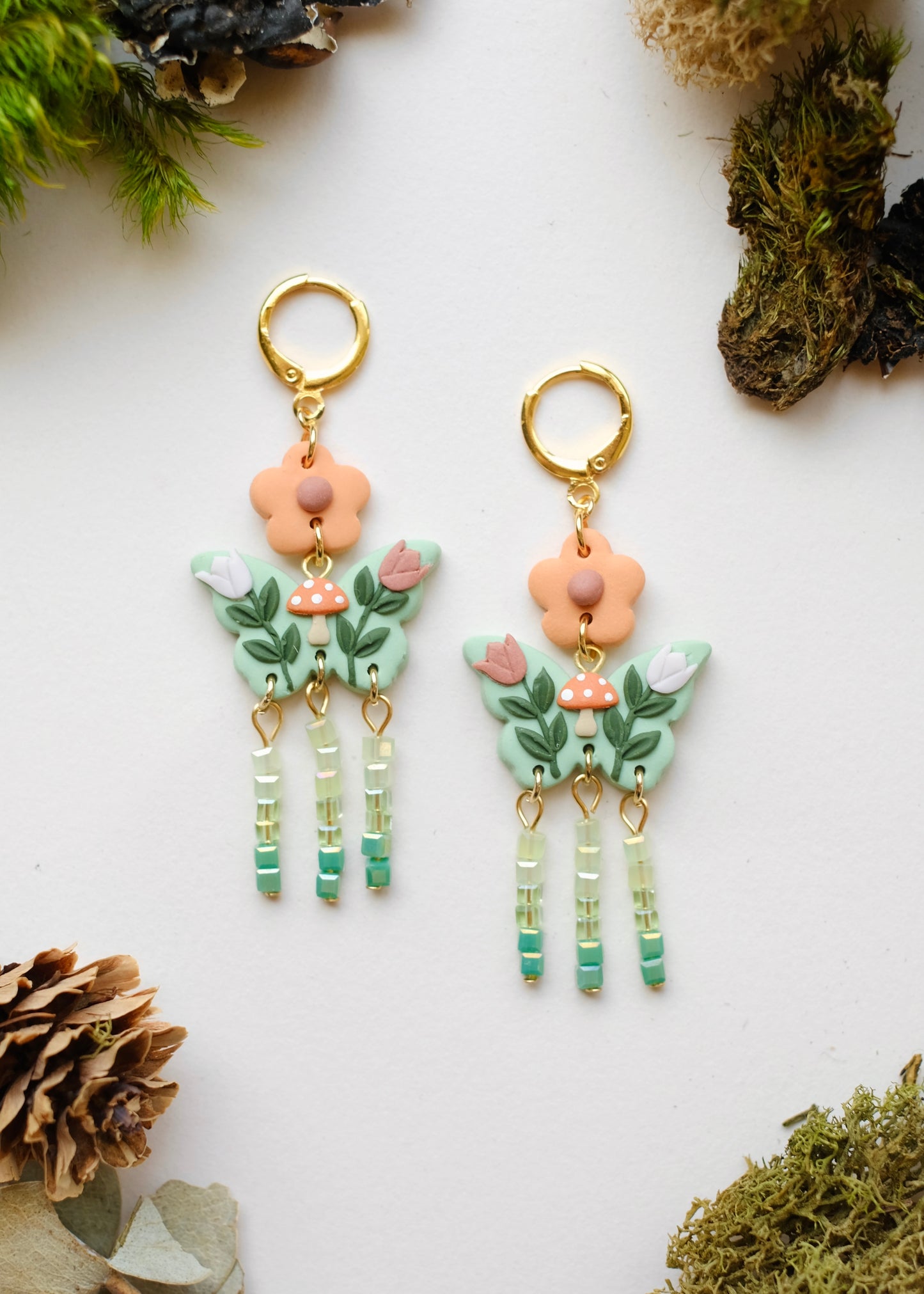 Beaded Woodland Moth Huggies