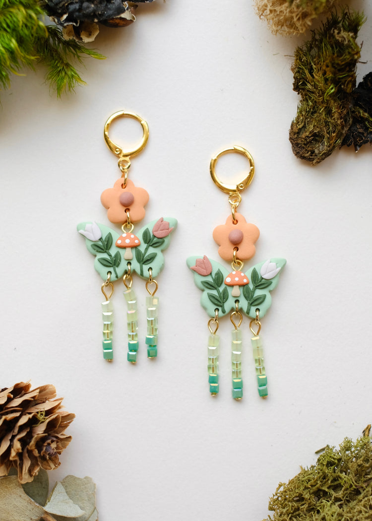 Beaded Woodland Moth Huggies