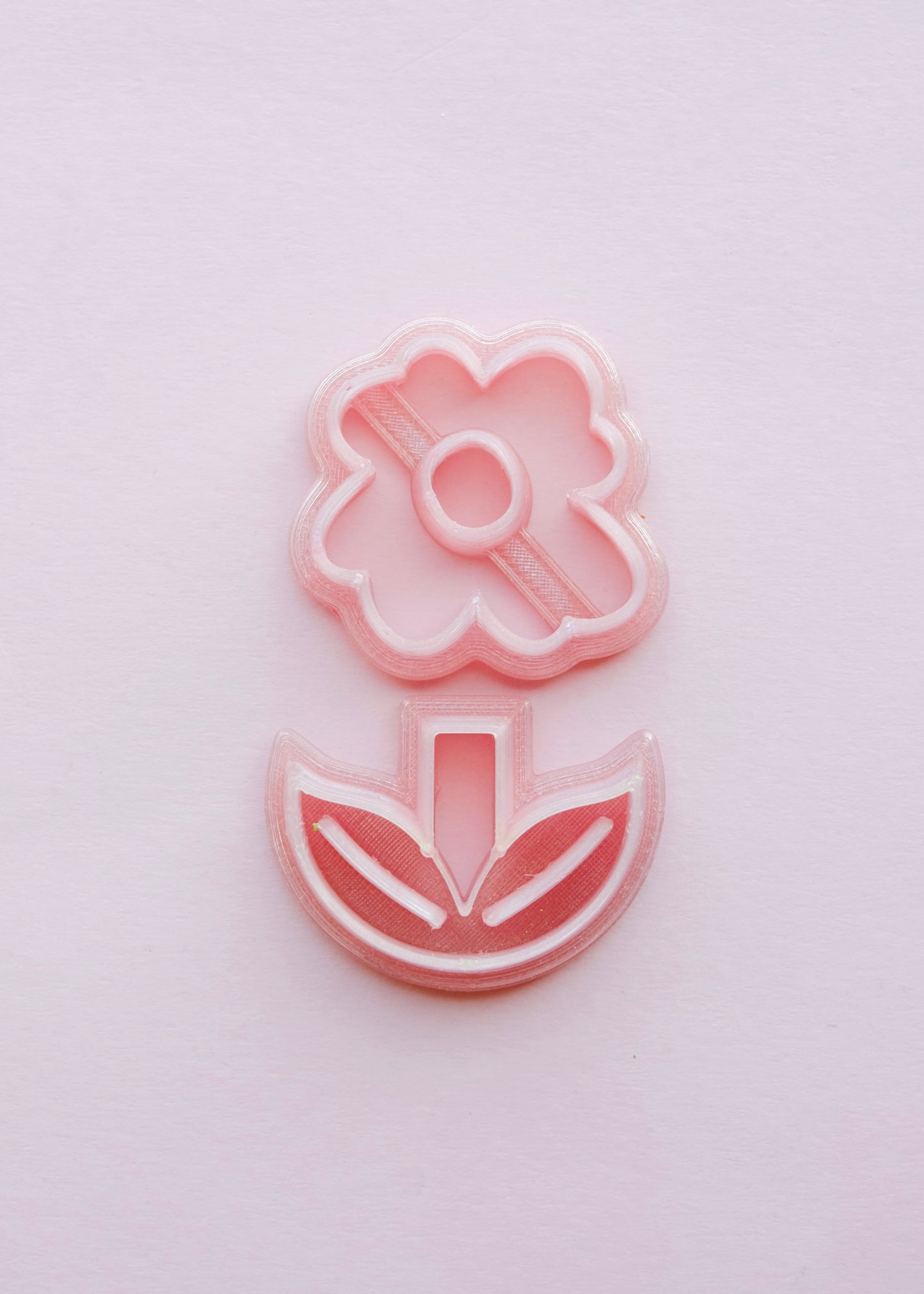 2 pc Flower & Stem Clay Cutter S.H.
