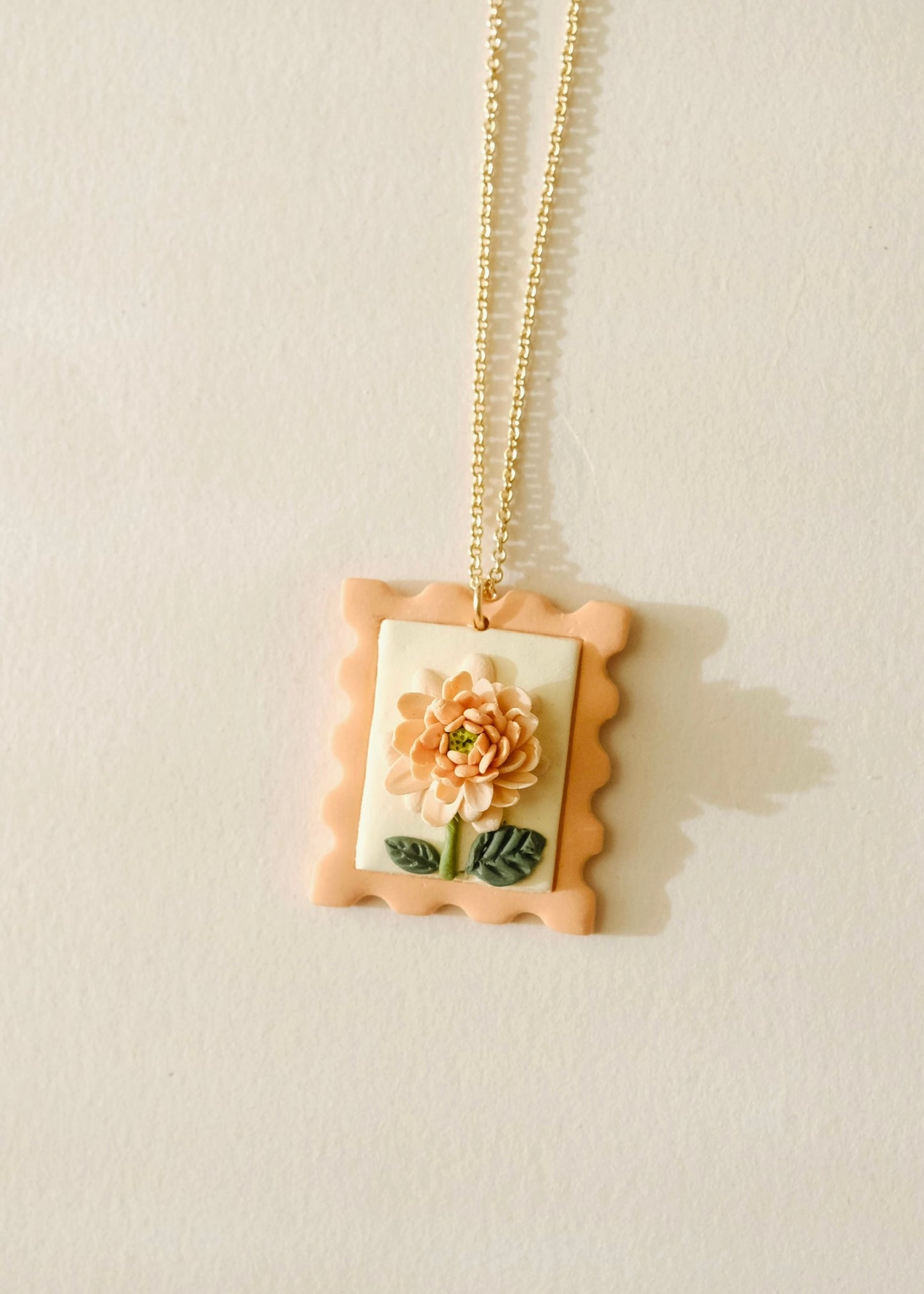 Floral Stamp Necklace