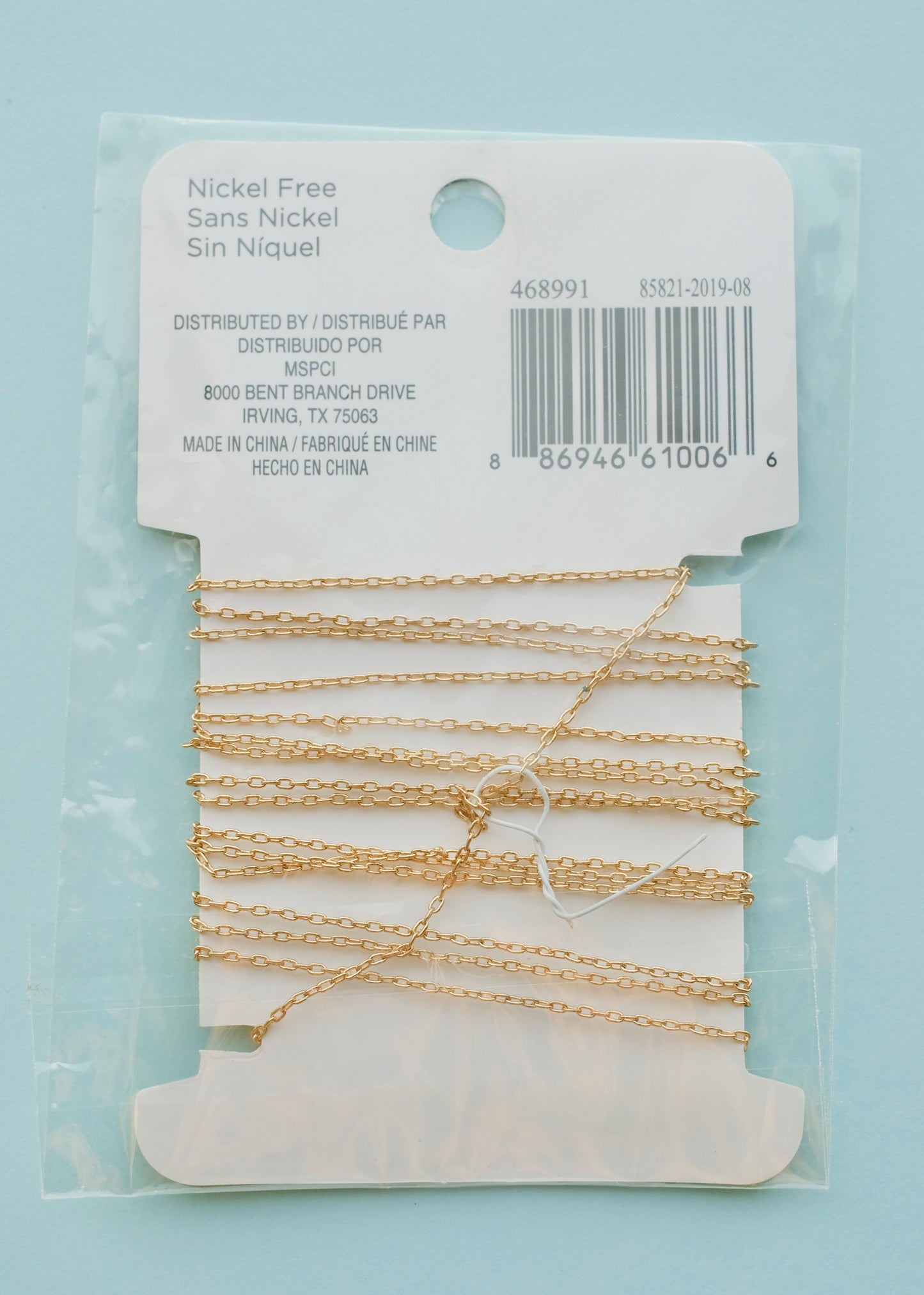 Gold-Plated Unfinished Necklace Chain S.H.