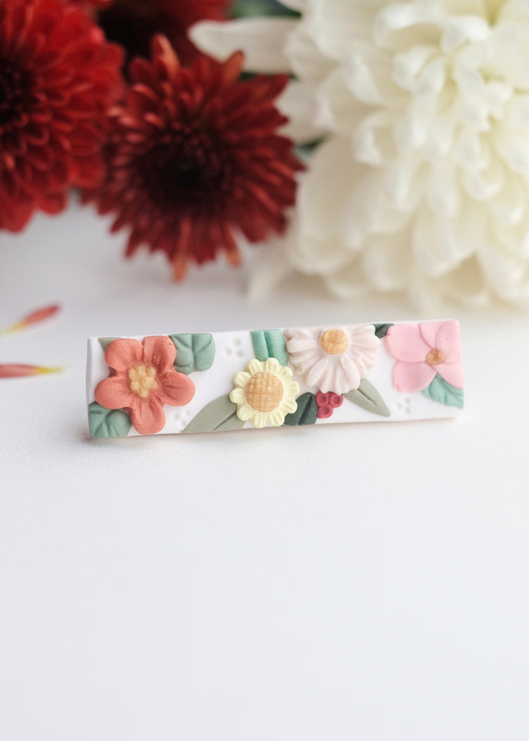 Wildflower Garden Hair Clip