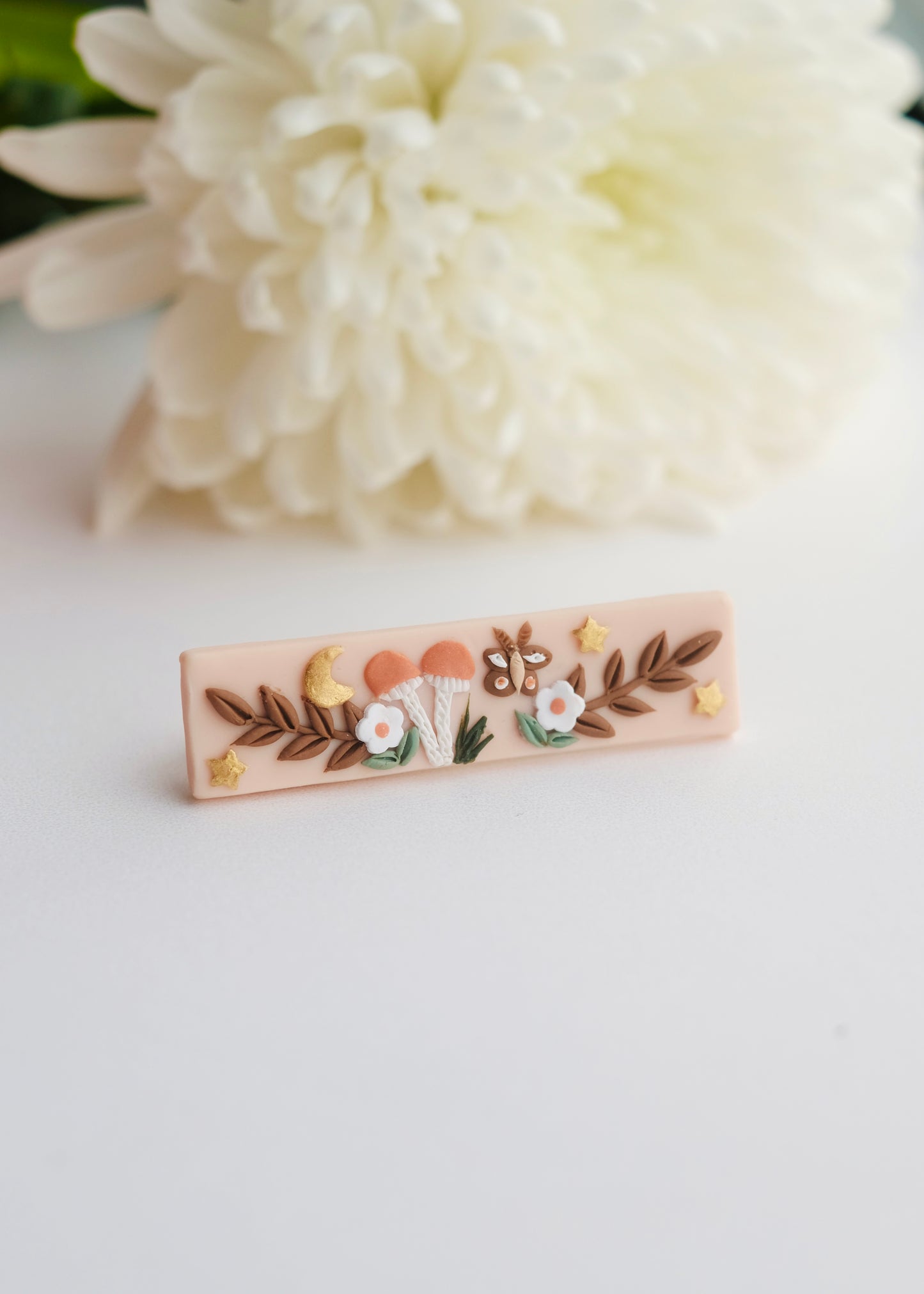Forest Moth Hair Clip