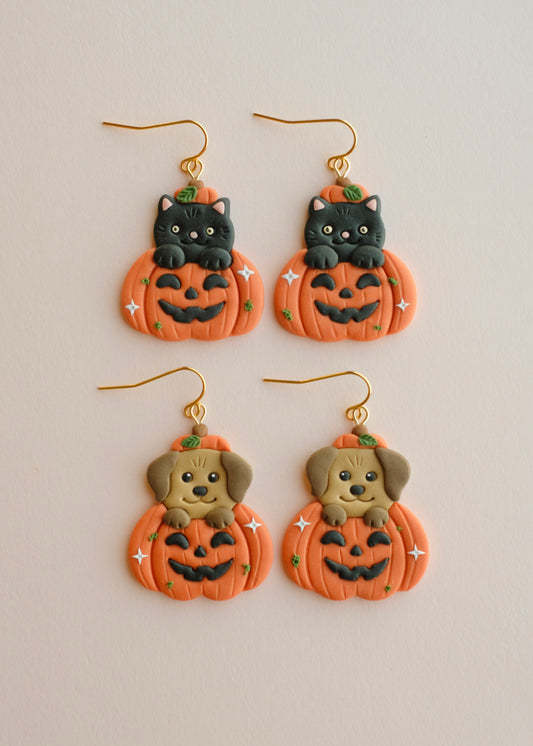 Pet Pumpkin Earrings
