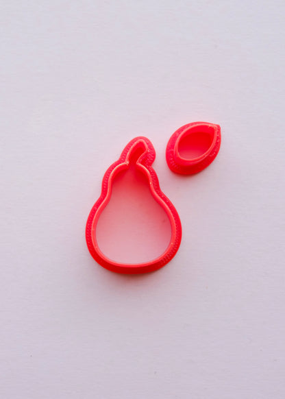 2 pc Pear Clay Cutter S.H.