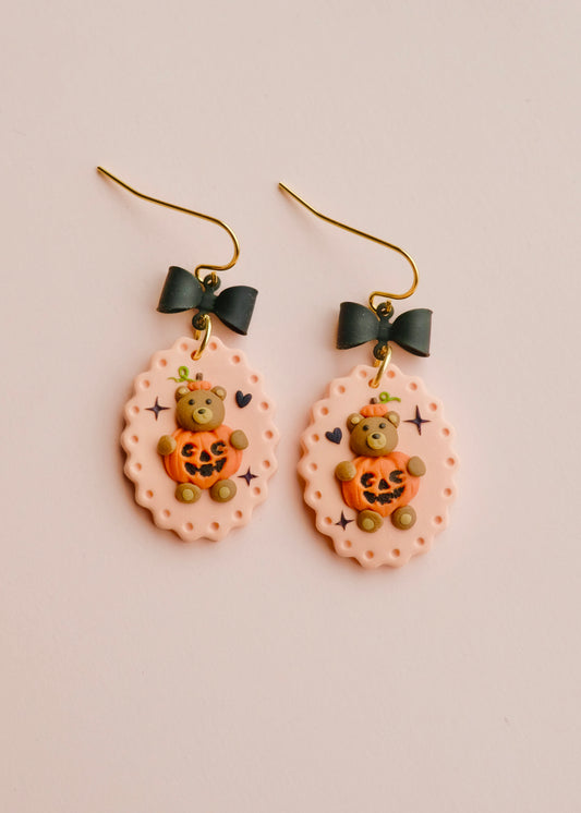 Pumpkin Bear Earrings ⋆LOW STOCK⋆