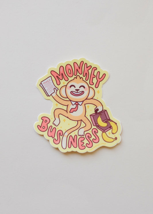 Monkey Business Sticker