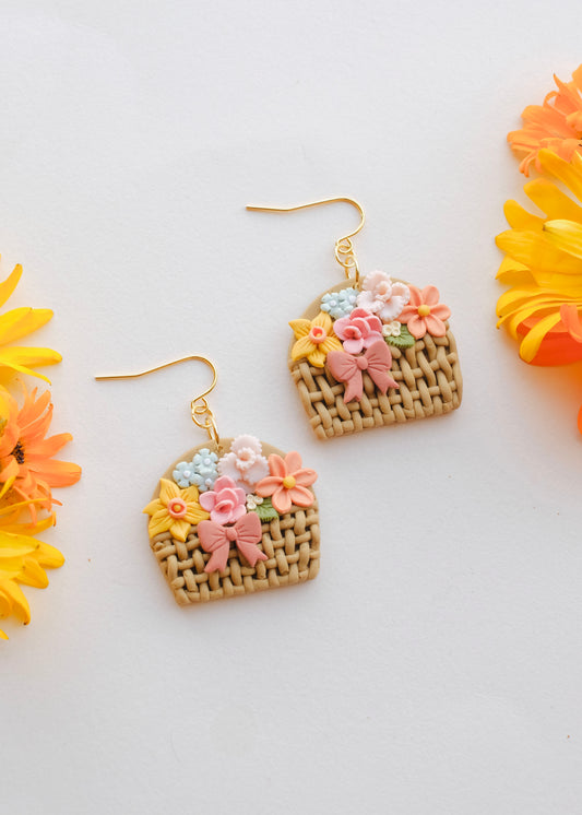 Spring Flower Basket Earrings ⋆LOW STOCK⋆