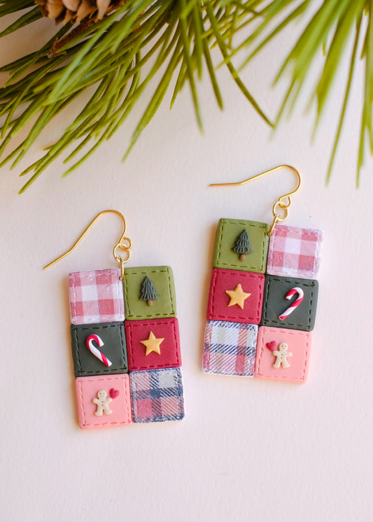 Grandma’s Quilt Earrings