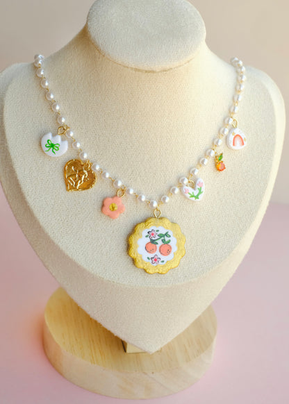 Orange Dream Charm Necklace