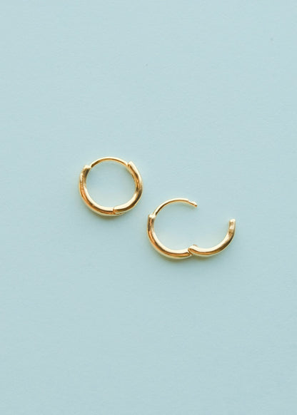 Gold-Plated 12mm Huggies S.H.