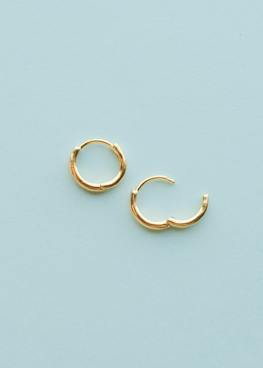 Gold-Plated 12mm Huggies S.H.