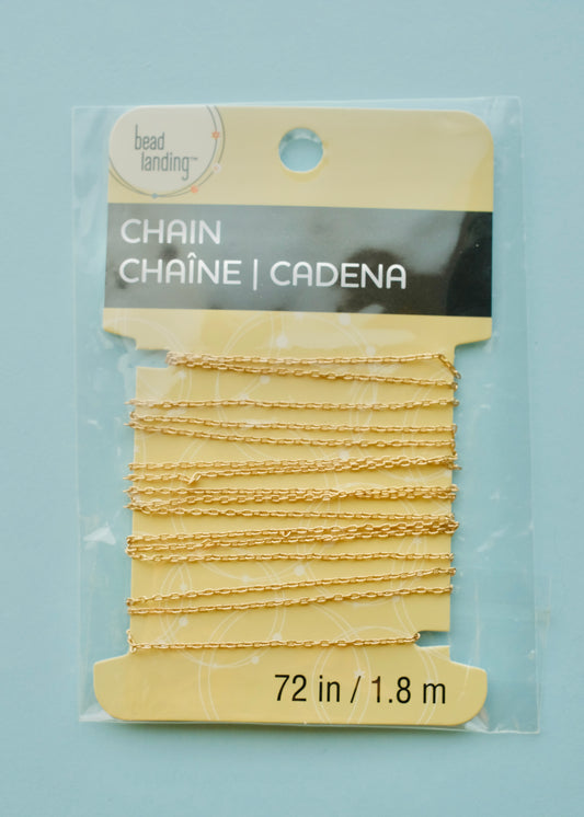 Gold-Plated Unfinished Necklace Chain S.H.