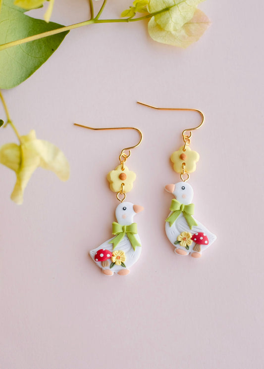Spring Goose Earrings