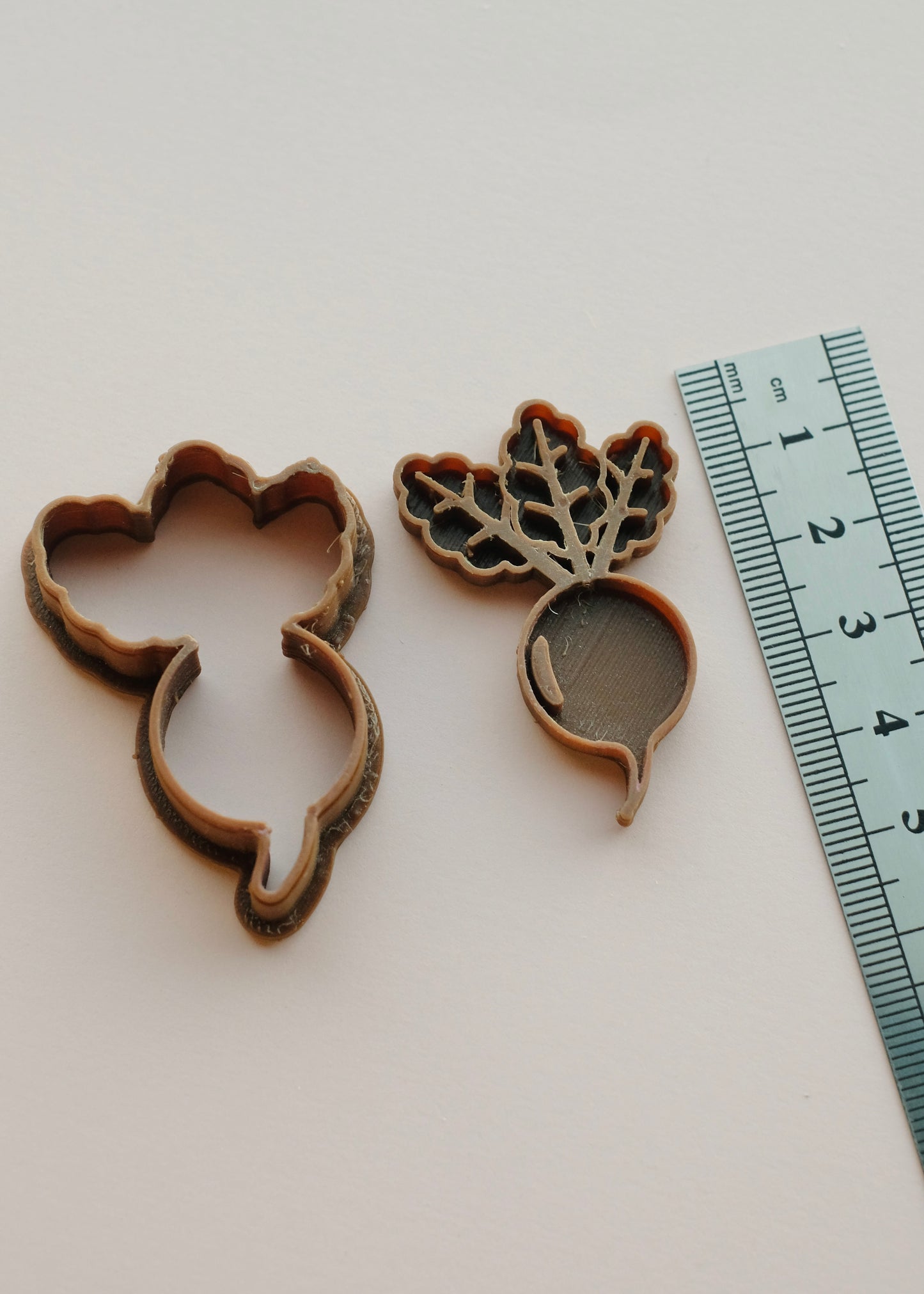 2 pc Turnip Clay Cutter & Stamp S.H.