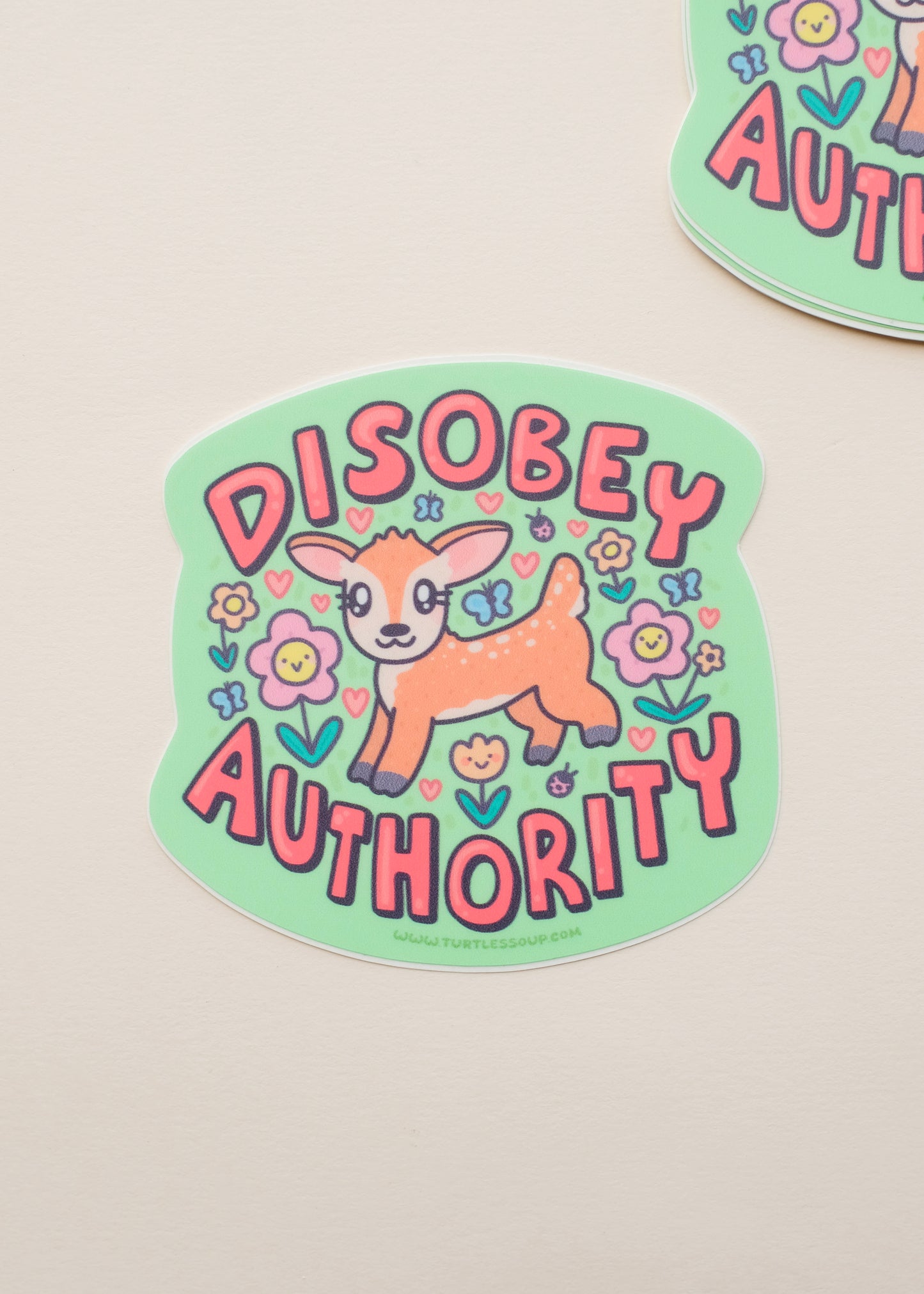 Disobey Authority Sticker