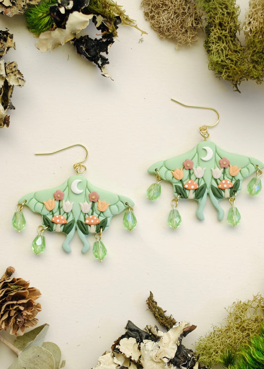 Woodland Moth Earrings