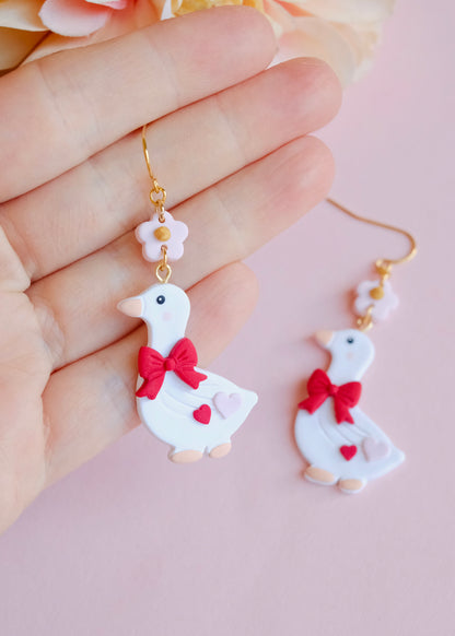 Blushing Goose Earrings