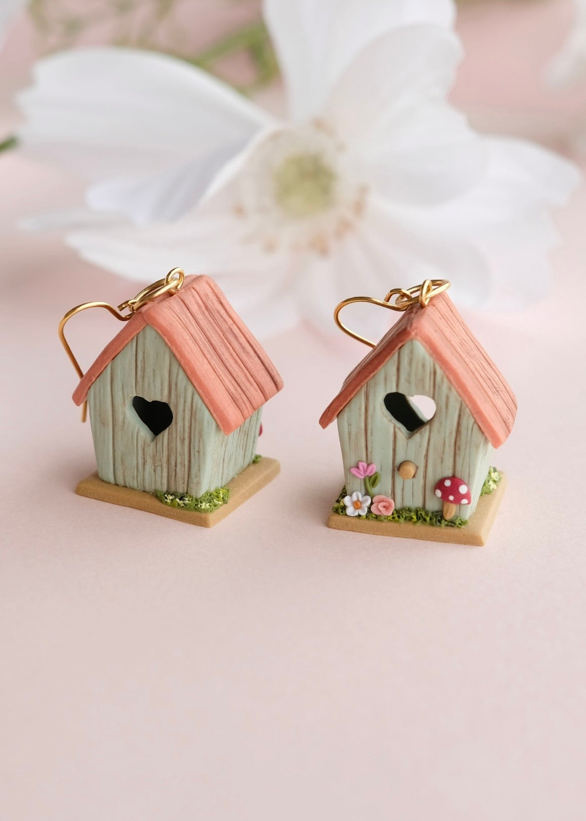 Birdhouse Earrings