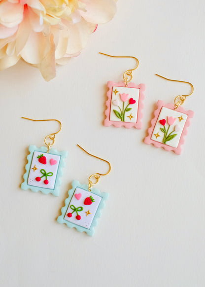 Valentine Stamp Earrings