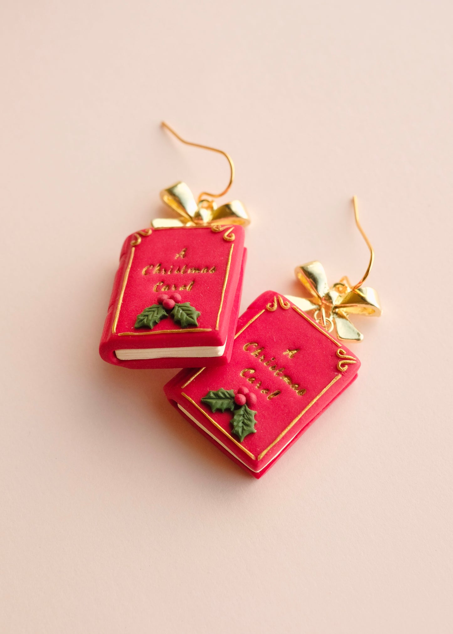 A Christmas Carol Book Earrings