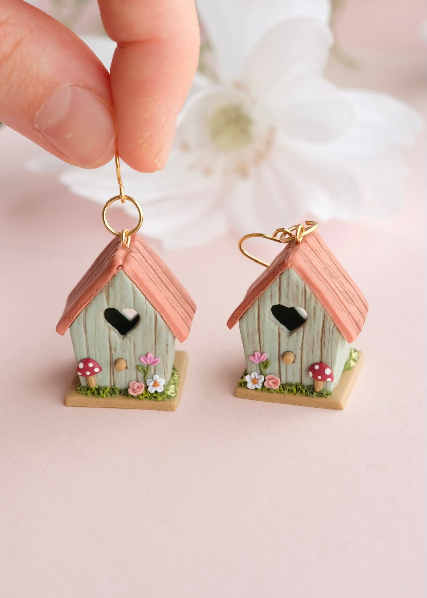 Birdhouse Earrings