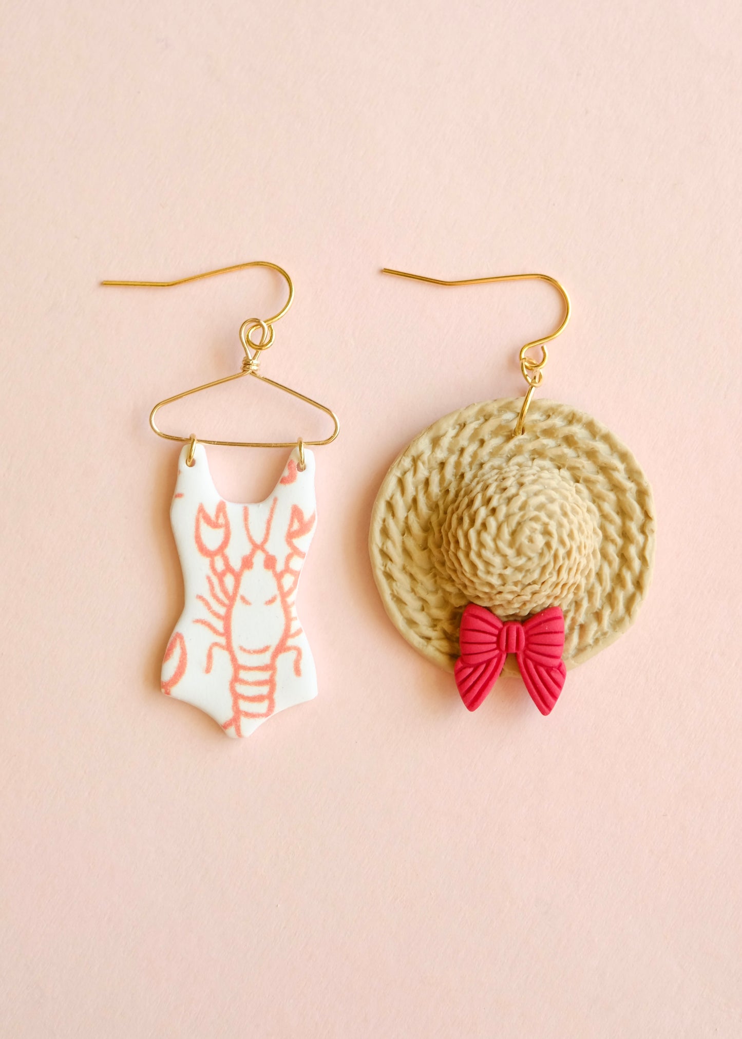 Swimsuit & Sun Hat Earrings